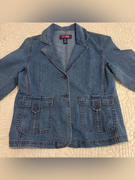 Jackets & Blazers - Women's Blue Denim Blazer Jacket